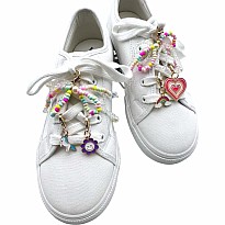 Rainbow Bead Bow Shoe Charms (assorted)