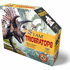 Madd Capp Puzzle Jr- I Am Triceratops 100-Piece