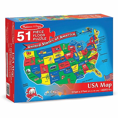 U.S.A. Map Floor (51 pc)