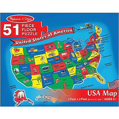 U.S.A. Map Floor (51 pc)