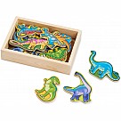 Wooden Dinosaur Magnets