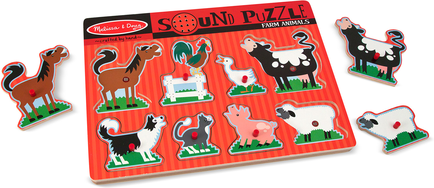 Farm Animals Puzzle Melissa & Doug Dancing Bear Toys
