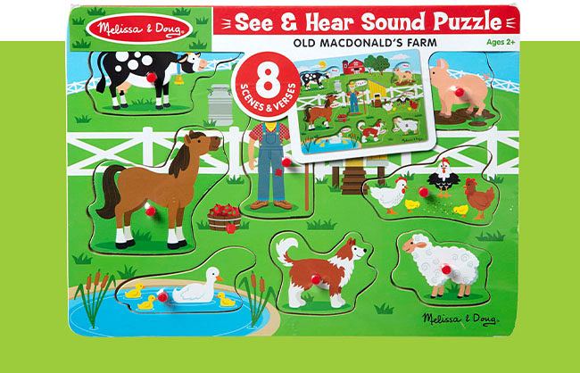 Old MacDonald's Farm Sound Puzzle - Melissa & Doug - Dancing Bear Toys