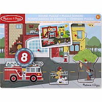 Around the Fire Station Sound Puzzle - 8 Pieces