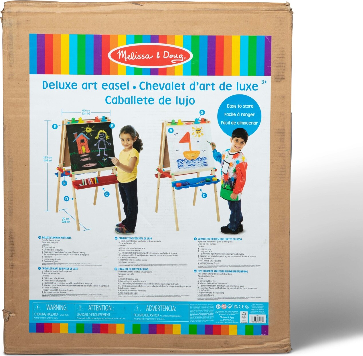 Deluxe Wooden Standing Art Easel – Art Therapy
