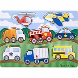 Vehicles Peg Puzzle - 8 Pieces