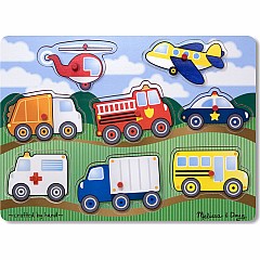 Vehicles Peg Puzzle - 8 Pieces