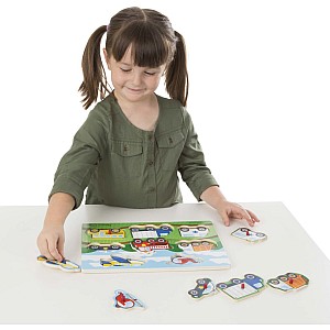 Vehicles Peg Puzzle - 8 Pieces