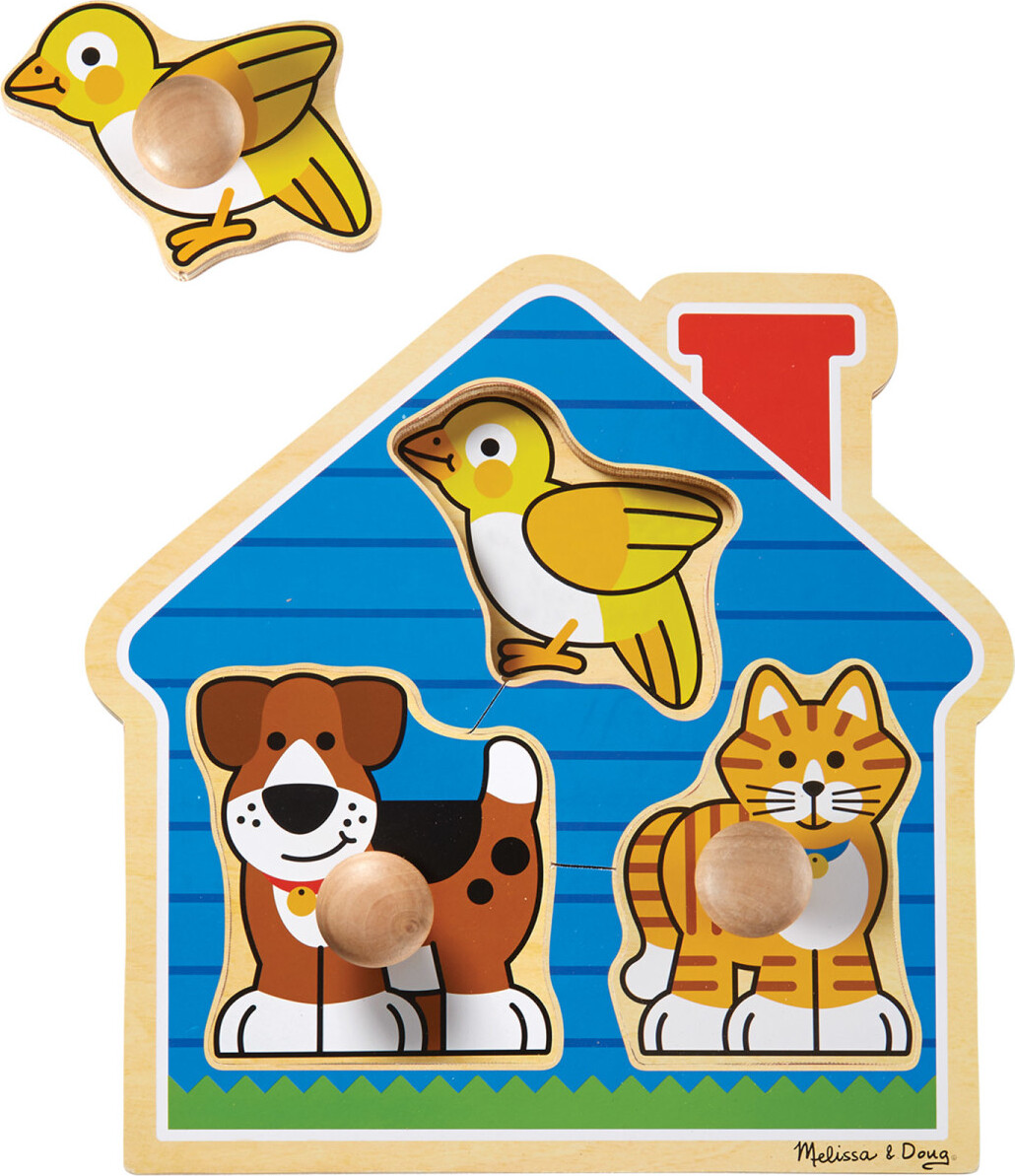 House Pets Jumbo Knob Puzzle Melissa & Doug 000772020558 for sale online 