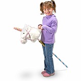 Prance-n-play Stick Unicorn  Plush
