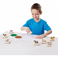 My First Wooden Stamp Set - Farm Animals