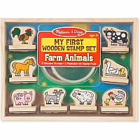 My First Wooden Stamp Set - Farm Animals
