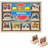 My First Wooden Stamp Set - Vehicles