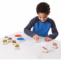 My First Wooden Stamp Set - Vehicles