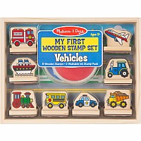 My First Wooden Stamp Set - Vehicles