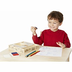 Wooden Stamp Set - Vehicles