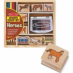 Wooden Stamp Set - Horses