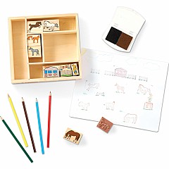 Wooden Stamp Set - Horses