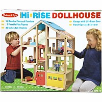 Hi-Rise Wooden Dollhouse and Furniture Set