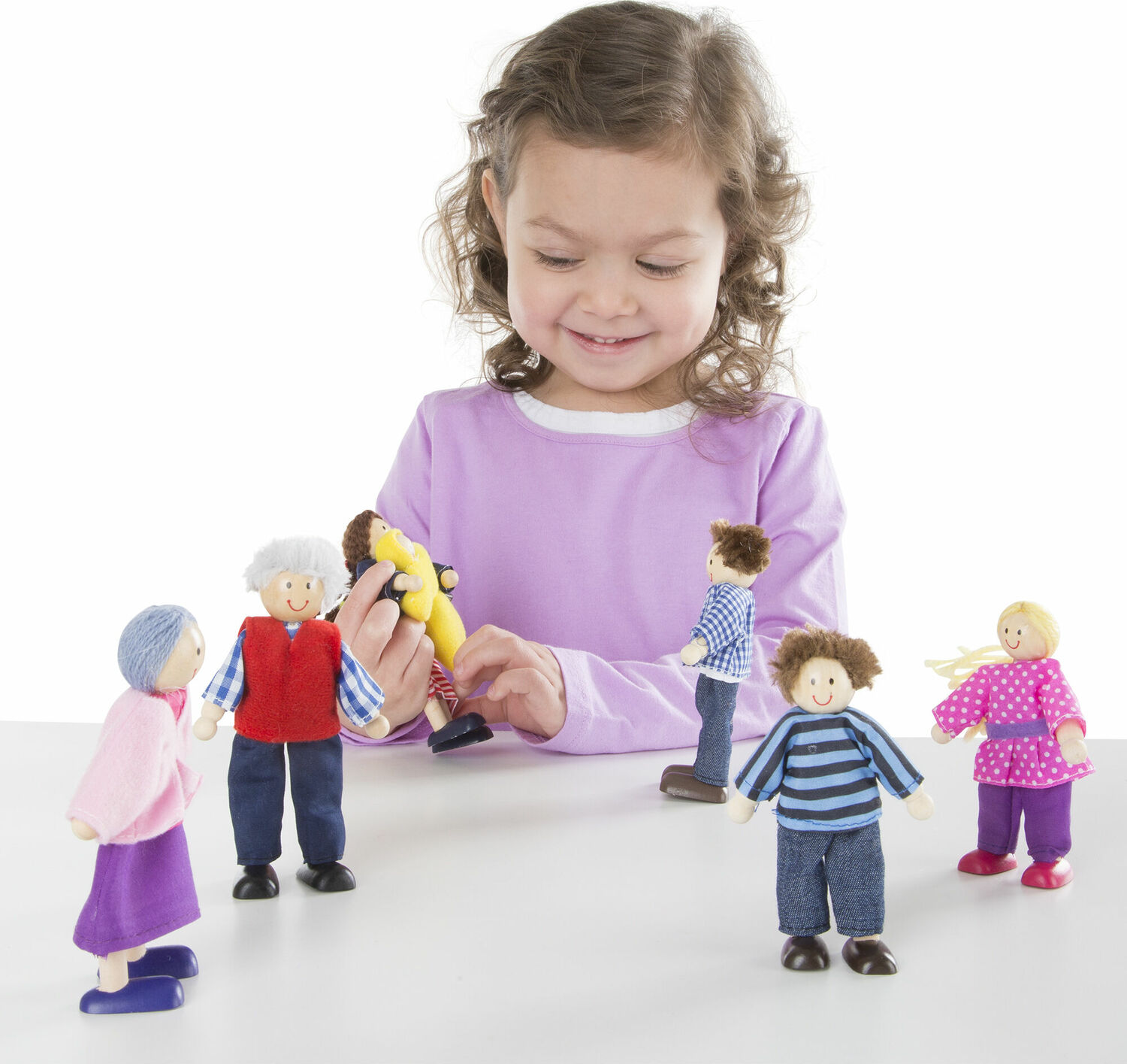Wooden Doll Family - Melissa & Doug - Dancing Bear Toys