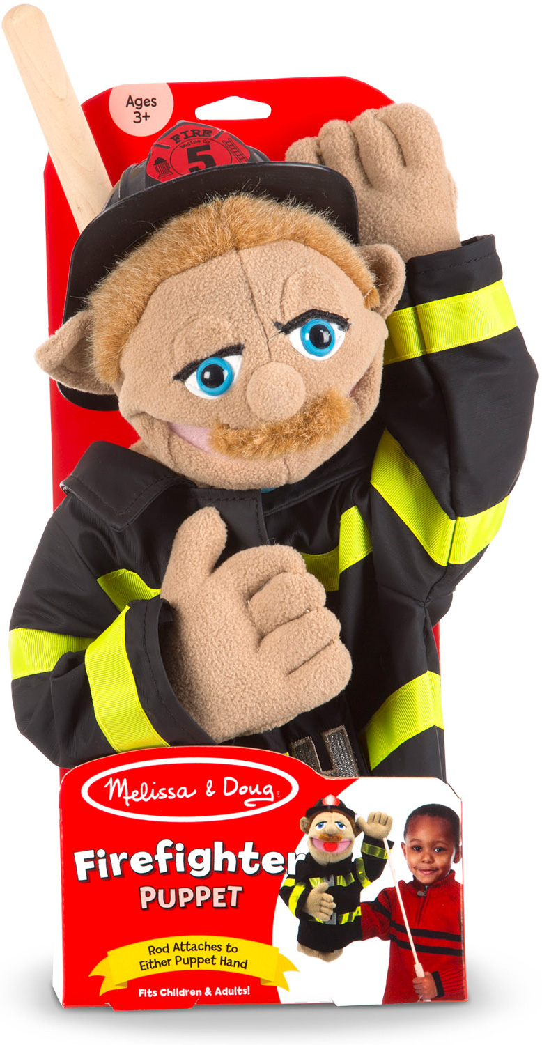 Firefighter Puppet 4 Kids Books Toys