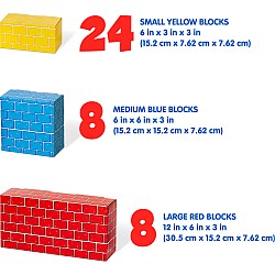 Deluxe Jumbo Cardboard Blocks (40 pc)