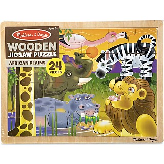 African Plains Wooden Jigsaw Puzzle - 24 Pieces