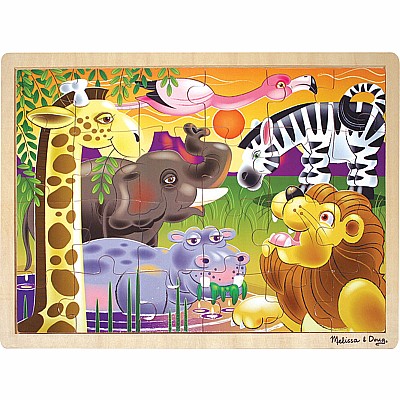 African Plains Wooden Jigsaw Puzzle - 24 Pieces