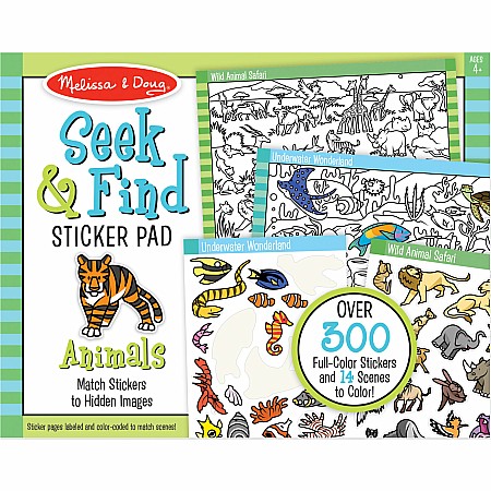 Seek & Find Sticker Pad- Animal