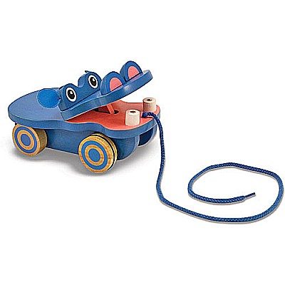 Happy Hippo Pull Toy