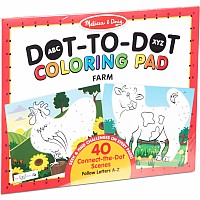 ABC Dot-to-Dot Coloring Pad - Farm
