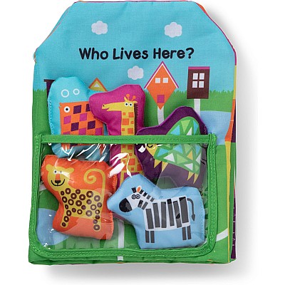 K's Kids Who Lives Here Cloth Book