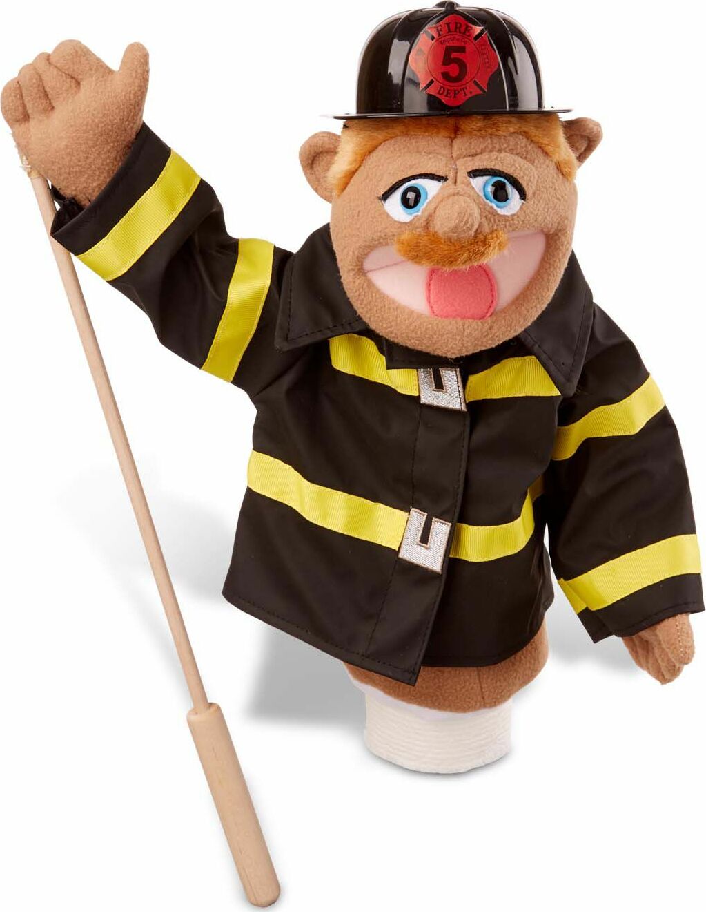 Melissa & Doug #2552 Children's  Firefighter Puppet Firefighter Size OSFA new 