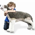 Plush Gray Wolf giant soft
