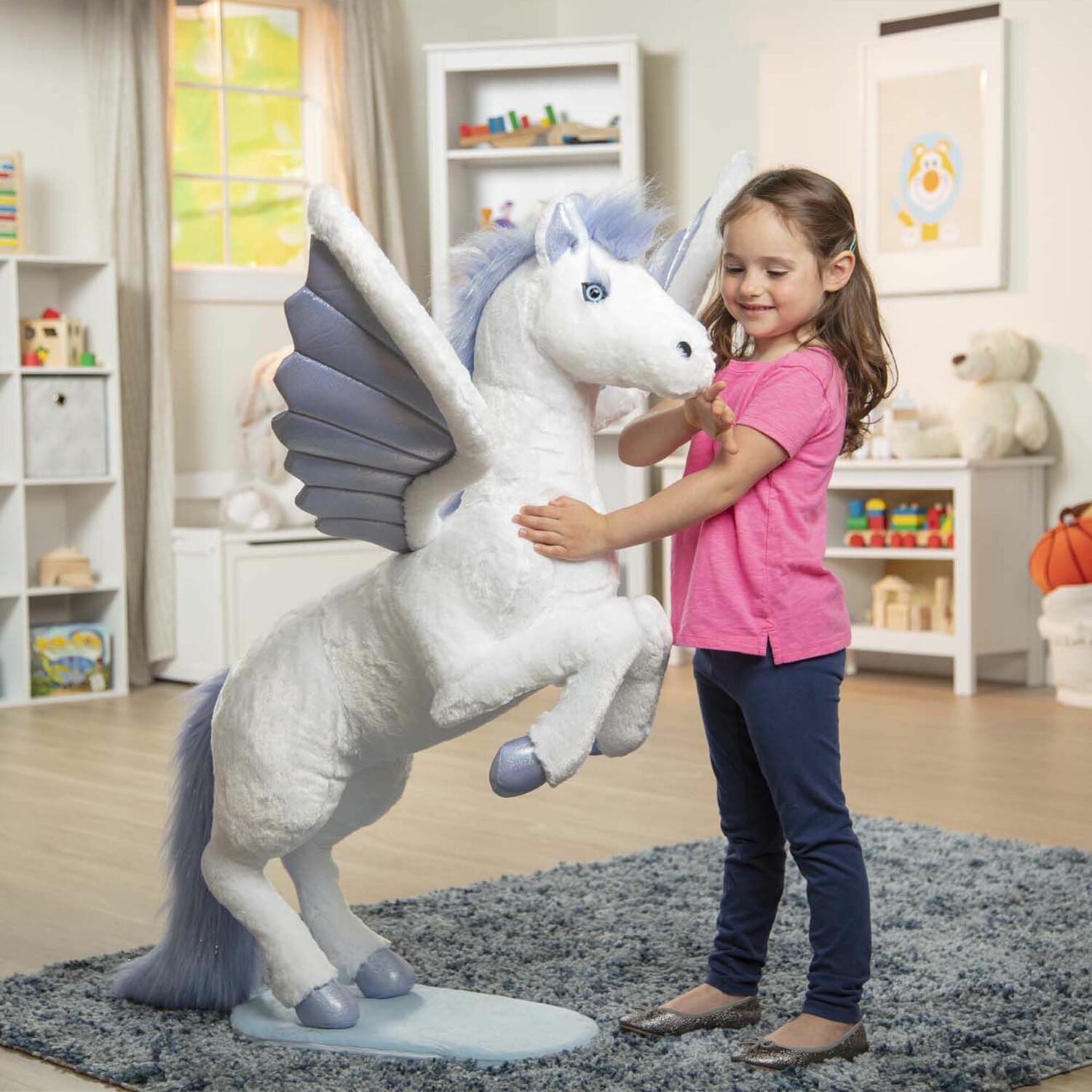 Lifelike Plush Giant Pegasus Stuffed Animal - Melissa & Doug - Bens