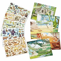 Reusable Sticker Pad - Jungle & Savanna