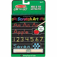 Abc & 123 Color-Reveal Scratch Art Pad