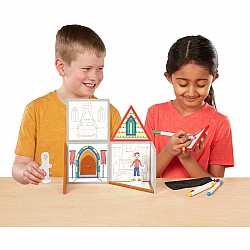 Magnetivity Magnetic Building Play Set - Draw & Build House