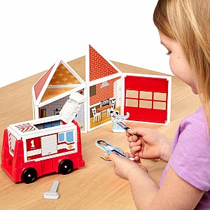 Magnetivity Magnetic Building Play Set - Fire Station