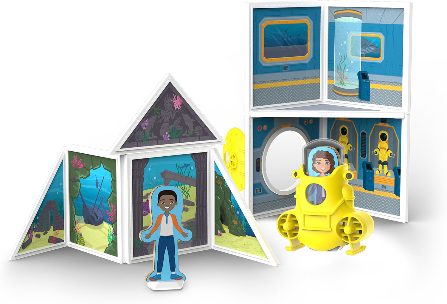 mega bloks peek a blocks underwater adventure preschool building set