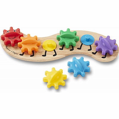 Rainbow-colored Caterpillar Gear Toy