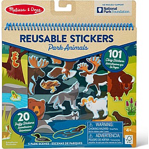 Reusable Stickers - park animals