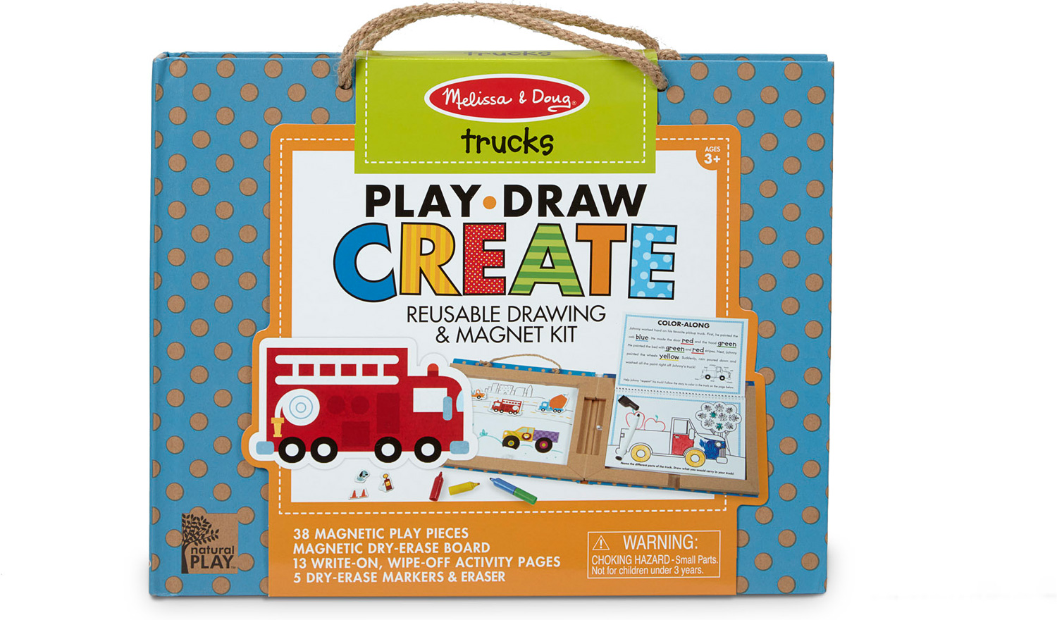 Melissa & Doug Play Draw Create Reusable Drawing & Magnet Kit Ocean