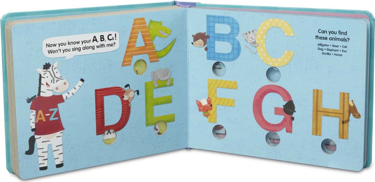 Melissa & Doug 31346 Poke-A-Dot: An Alphabet Eye Spy (Board Book Buttons)  autism
