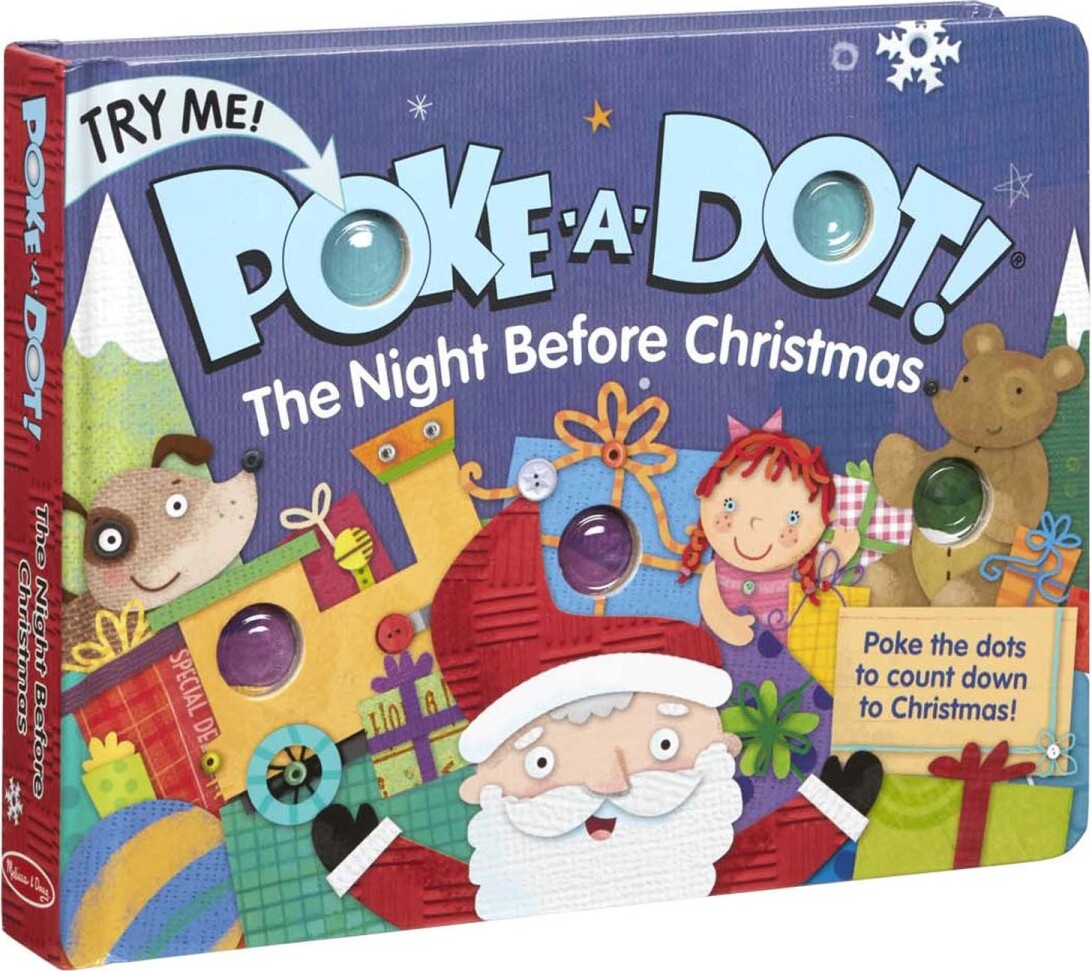 Mathis Brothers Christmas Toys 2022 Poke-A-Dot - The Night Before Christmas Board Book - Imagine That Toys