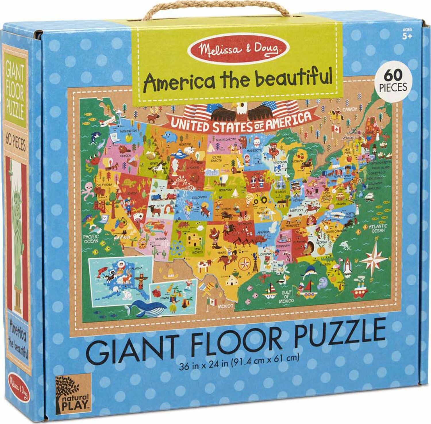 melissa and doug all american usa floor puzzle