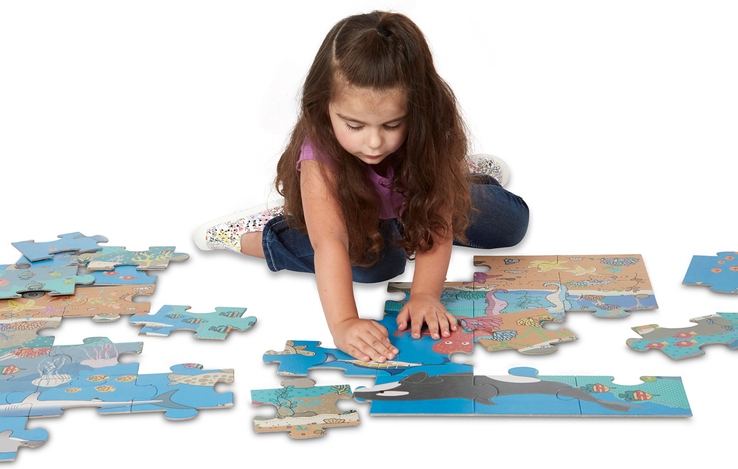 Under The Sea #31376 Melissa and Doug Natural Play Floor Puzzle 