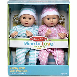 Mine to Love Twins Luke & Lucy Dolls