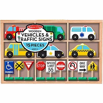  Wooden Vehicles & Traffic Signs