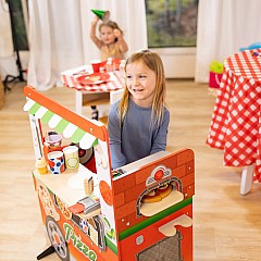 Wooden Pizza Food Truck Activity Center